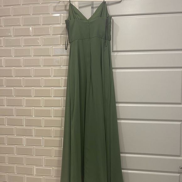 Bridesmaid dress - Social Bridesmaids brand. Size 2R “Vineyard Green” - Picture 2 of 2